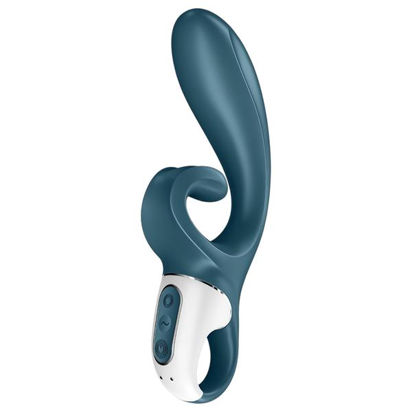 Satisfyer Hug Me - okos, akkus csiklókaros vibrátor (szürkés-kék)
