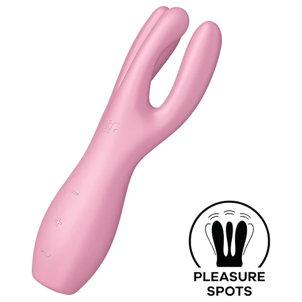 Satisfyer Threesome 3 - akkus csikló vibrátor (pink)