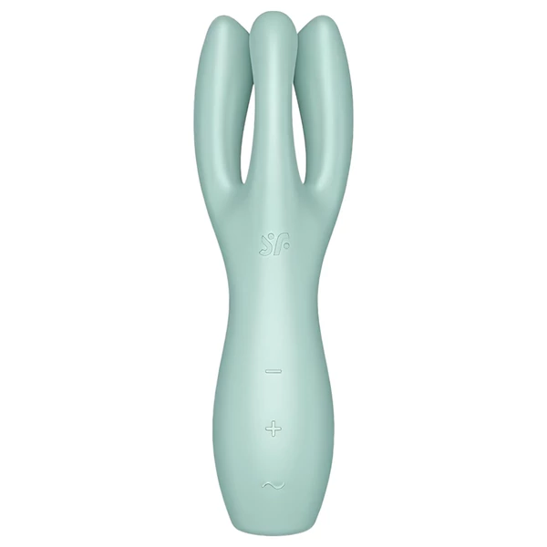 Satisfyer Threesome 3 - akkus csikló vibrátor (menta)