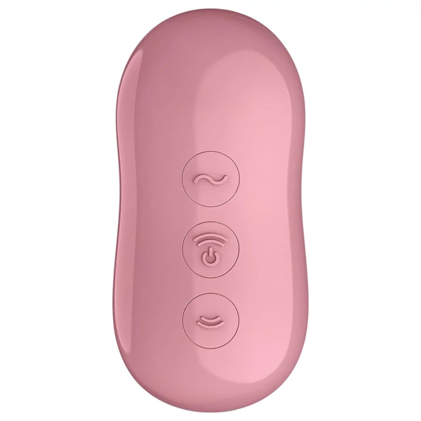 Satisfyer Cotton Candy - léghullámos csikló vibrátor (korall)