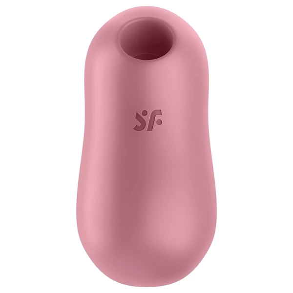 Satisfyer Cotton Candy - léghullámos csikló vibrátor (korall)