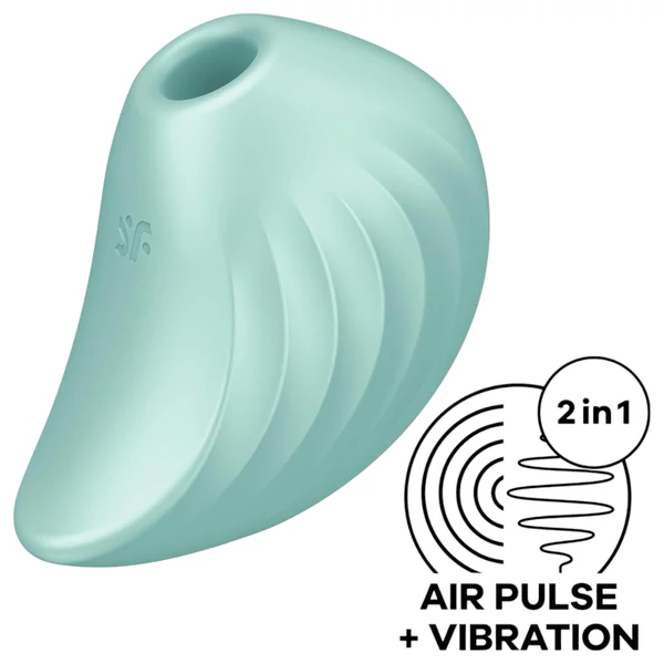 Satisfyer Pearl Diver - léghullámos csikló vibrátor (menta)
