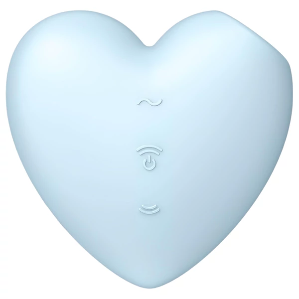 Satisfyer Cutie Heart - akkus léghullámos csikló vibrátor (kék)