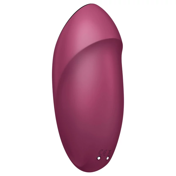 Satisfyer Tap & Climax 1 - 2in1 vibrátor és csiklóizgató (piros)