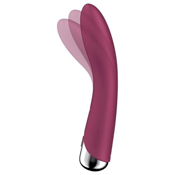 Satisfyer Spinning Vibe 1 - forgó fejes G-pont vibrátor (piros)