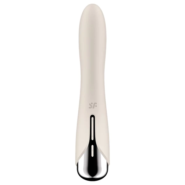 Satisfyer Spinning Vibe 1 - forgó fejes G-pont vibrátor (bézs)