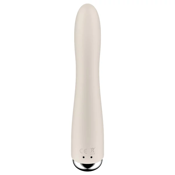 Satisfyer Spinning Vibe 1 - forgó fejes G-pont vibrátor (bézs)