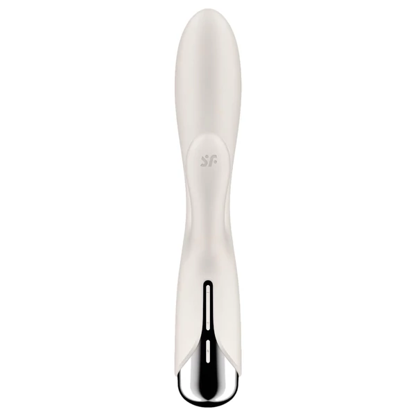 Satisfyer Spinning Rabbit 1 - forgó csiklókaros vibrátor (bézs)