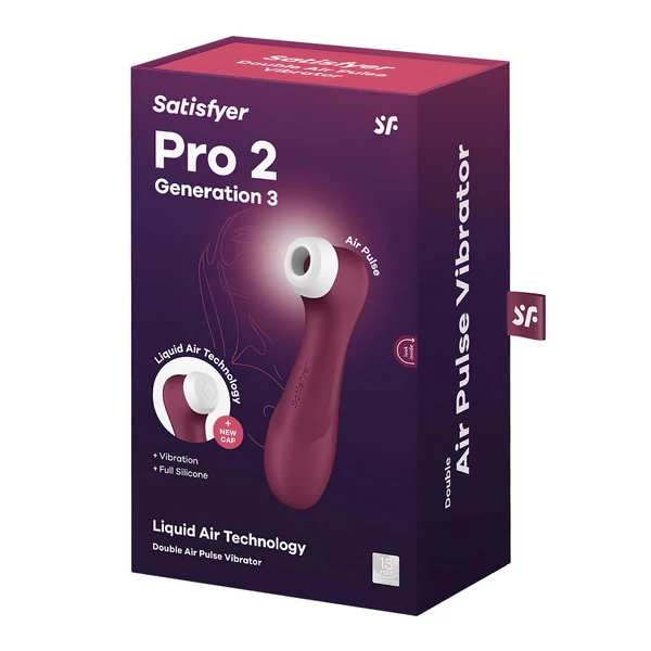 Satisfyer Pro 2 Gen3 - akkus léghullámos csiklóizgató (piros)