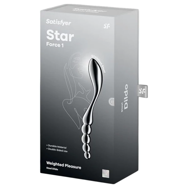 Satisfyer Star Force 1 - gömbös acéldildó (ezüst)