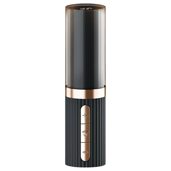 Satisfyer Pro 2 Kiss - léghullámos rúzs vibrátor (fekete)