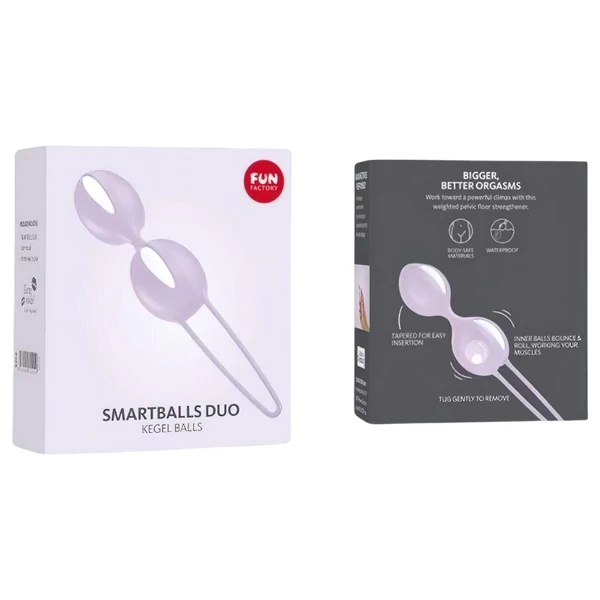 Fun Factory Smartballs Duo - gésagolyó belső golyóval (lila)