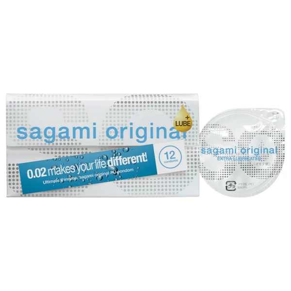 Sagami Original - extra síkosított óvszer - 55mm (12db)