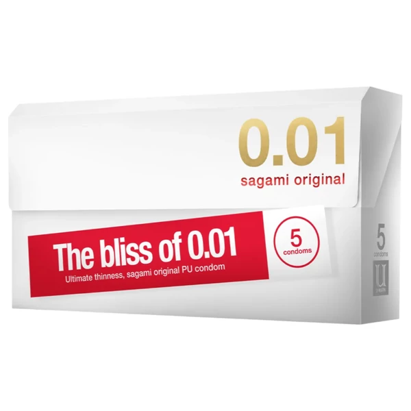 Sagami Original 0.01 - óvszer - 55mm (5db)