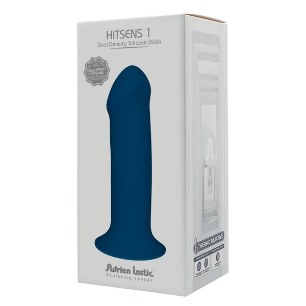 Hitsens 1 - alakítható, tapadótalpas péniszes dildó (kék)
