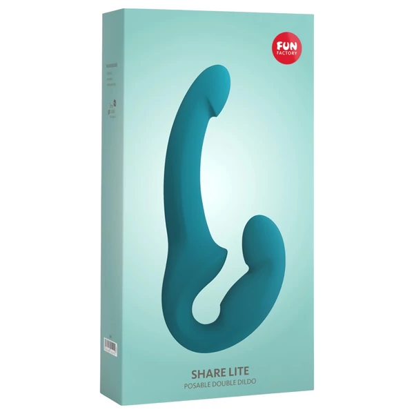 Fun Factory Share Lite - felcsatolható dildó pánt nélkül (kék)
