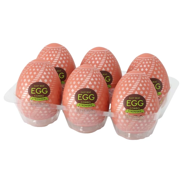 TENGA Egg Combo Stronger - tojás maszturbátor (6db)