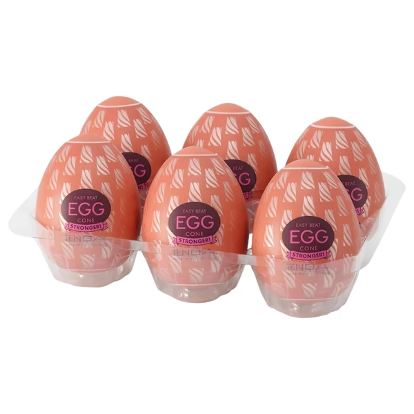 TENGA Egg Cone Stronger - tojás maszturbátor (6db)