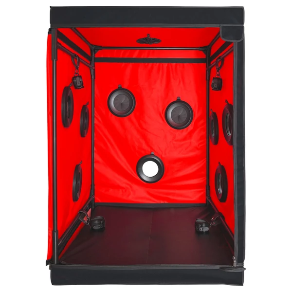 Secretdome - BDSM szex kabin nyílásokkal (fekete)