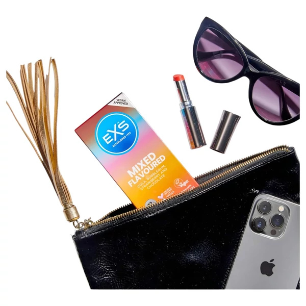 EXS Mixed - óvszer - vegyes ízű (12db)