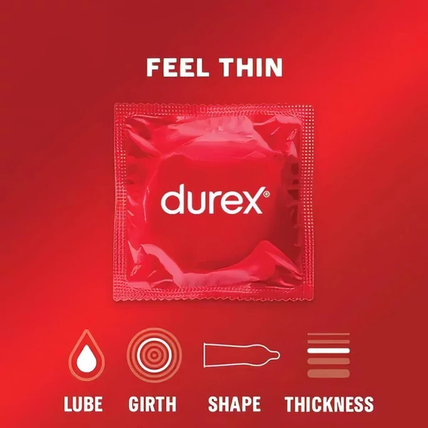 Durex Feel Thin - élethű érzés óvszer (18db)