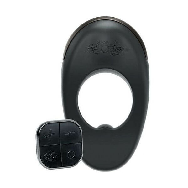 Atom Plus Lux - akkus, rádiós vibrációs péniszgyűrű (fekete)