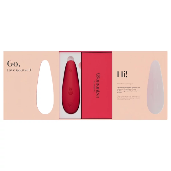 Womanizer Marilyn Monroe - léghullámos csiklóizgató (piros)