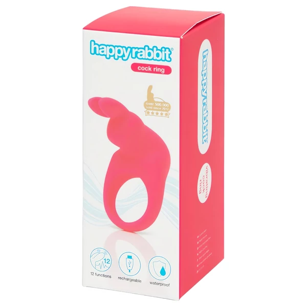 Happyrabbit Cock - akkus vibrációs péniszgyűrű (pink)