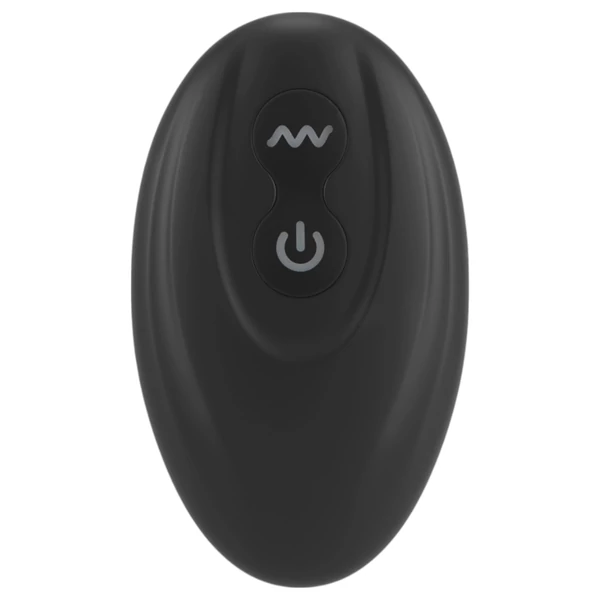 Rebel - prosztata vibrátor pénisz-és heregyűrűvel (fekete)