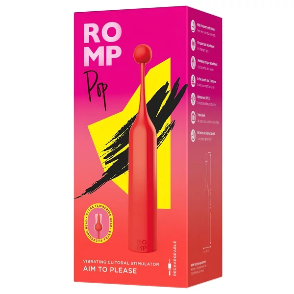 ROMP Pop - mini csikló vibrátor (piros)