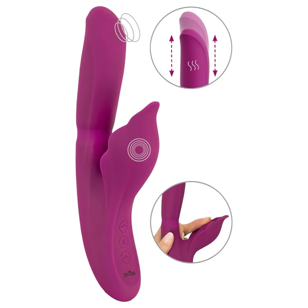 Javida - 4in1 G-pont és csikló izgató vibrátor (szeder)