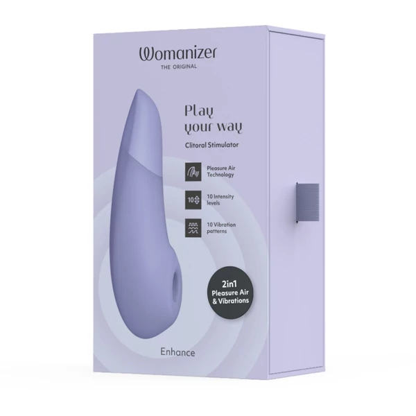Womanizer Enhance - léghullámos csiklóizgató (lila)