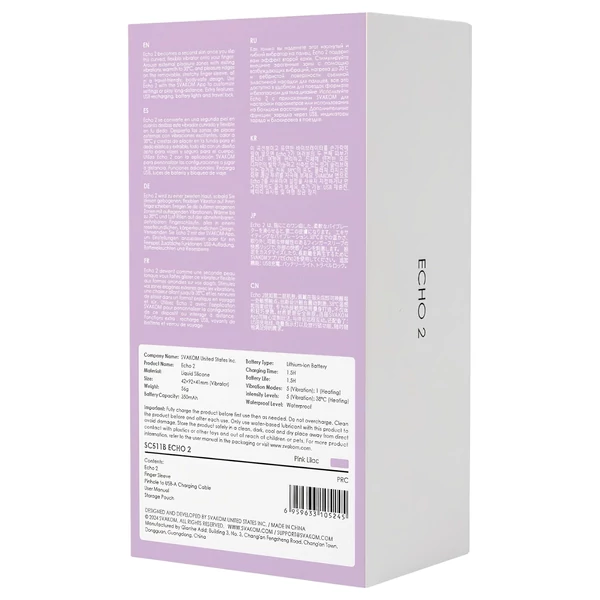 Svakom Echo 2 - okos ujjvibrátor (pink)