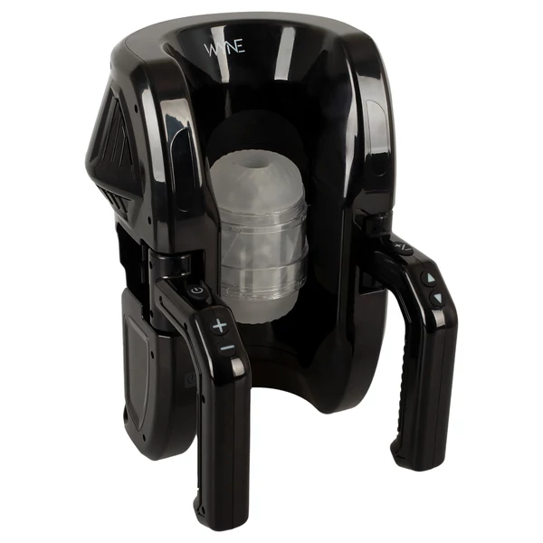 WYNE 10 - automata maszturbátor kapaszkodóval (fekete)