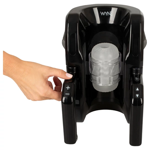 WYNE 10 - automata maszturbátor kapaszkodóval (fekete)