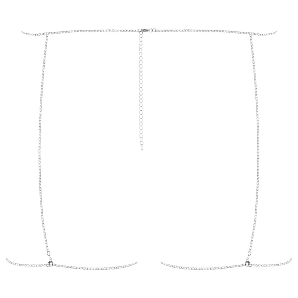 Obsessive Bijou 905 - ékszer testhám alsó (ezüst) - S-L