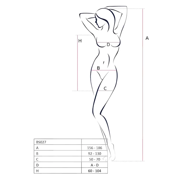 Passion BS027 - necc miniruha (fehér) - S-L