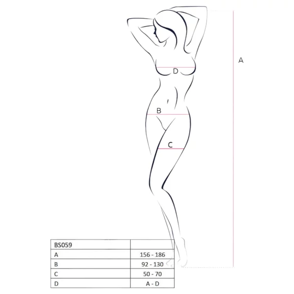 Passion BS059 - necc szett (piros) - S-L