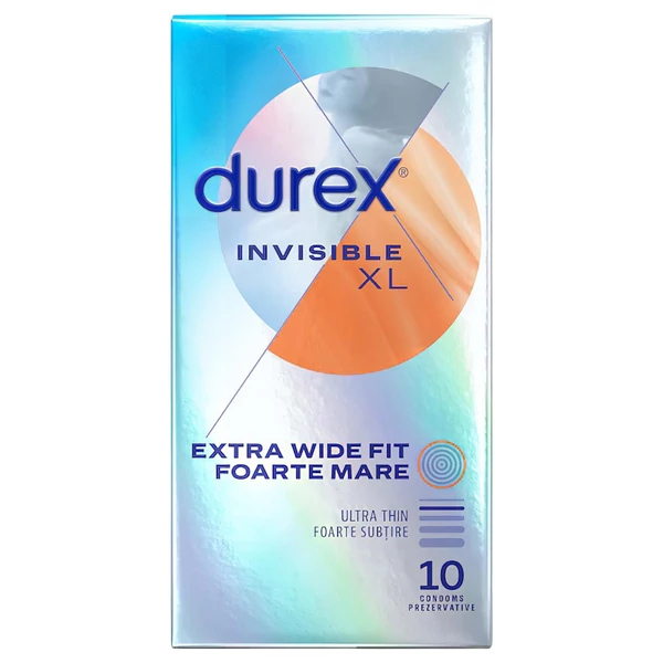 Durex Invisible XL - extra nagy óvszer (10db)