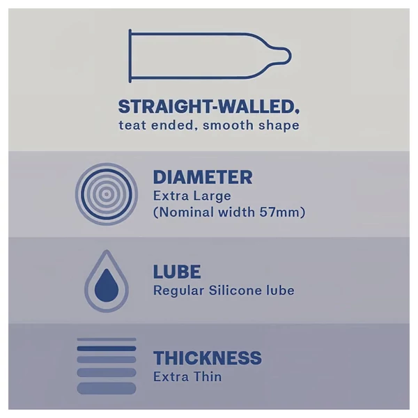 Durex Invisible XL - extra nagy óvszer (10db)