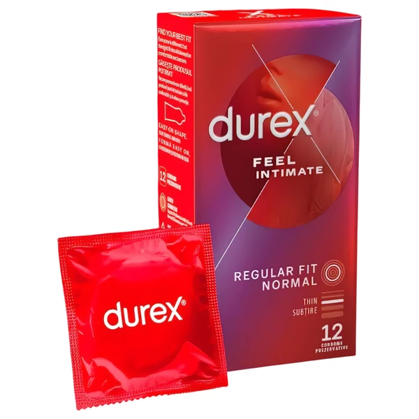 Durex Feel Intimate - vékonyfalú óvszer csomag (2x12db)