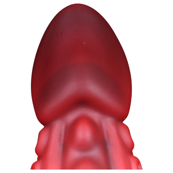 OgazR - polipkar dildó - 19cm (piros)