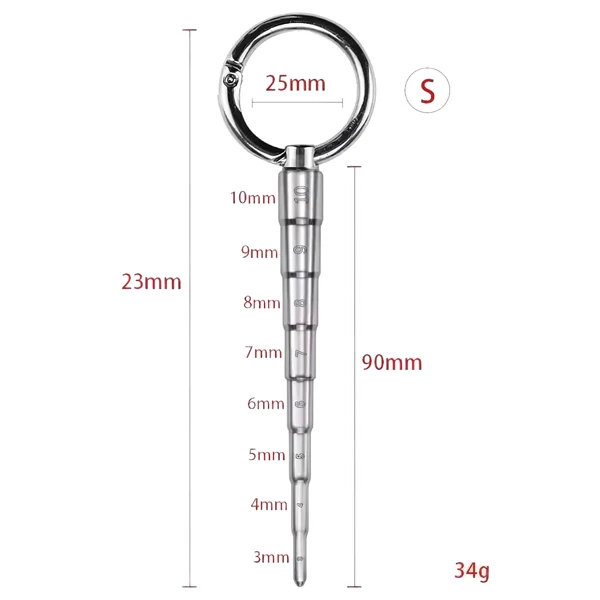 Rozsdamentes acél dilátor - S (ezüst)