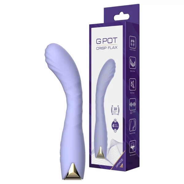 Biu-Biu - hajlított G-pont vibrátor (lila)