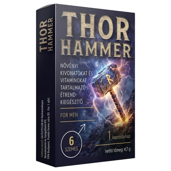 Thor Hammer - étrend kiegészítő kapszula férfiaknak (6db)