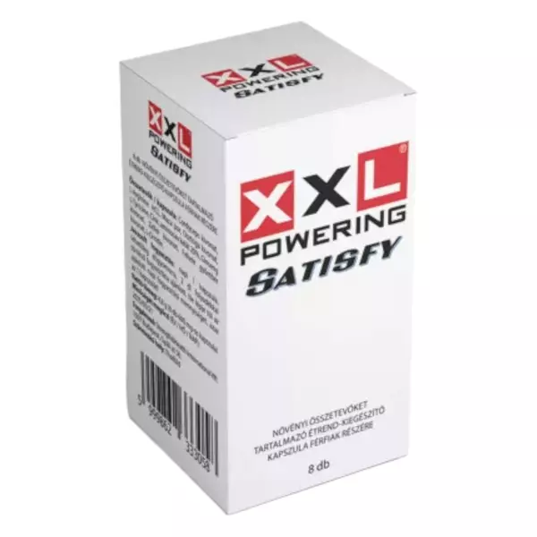 XXL powering Satisfy - erős, étrend-kiegészítő férfiaknak (8 db)