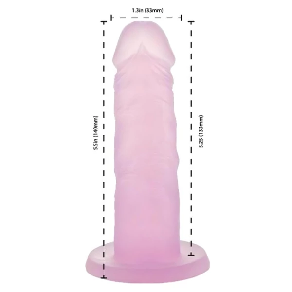 Addiction Coctails - tapadókorongos dildó (pink)
