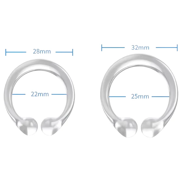 Szilikon makkgyűrű - ejakuláció késleltetéshez (átlátszó)