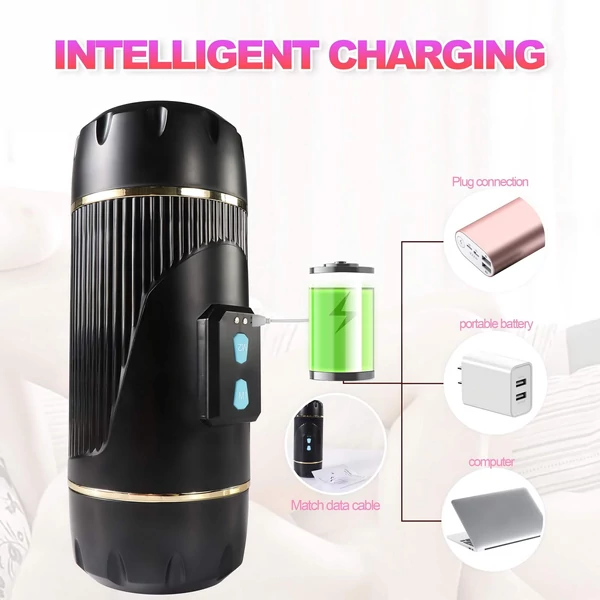 Lonely - száj és műpunci maszturbátor (natúr-fekete)