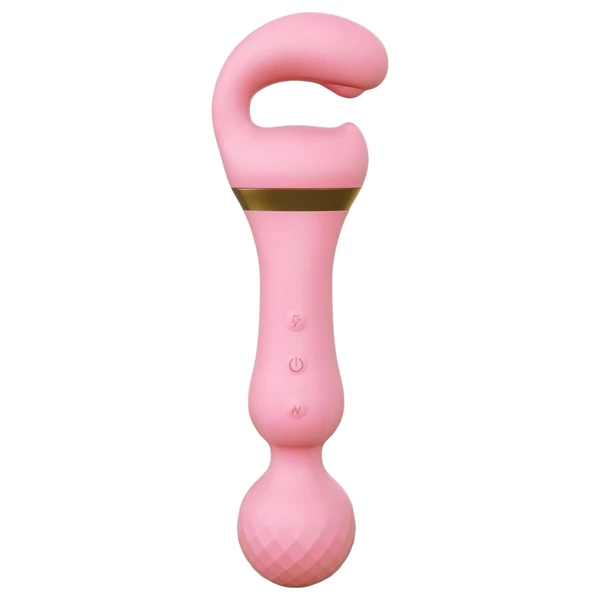 Tracy's Dog Magic Wand - akkus, 3in1 masszírozó vibrátor (pink)
